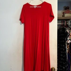 True Red Small LulaRoe Jessie